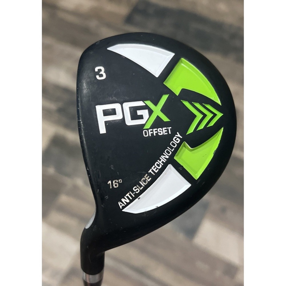 Pinemeadow PGX Offset Anti-Slice Technology 3 Wood 16* Regular Flex Graphite LH